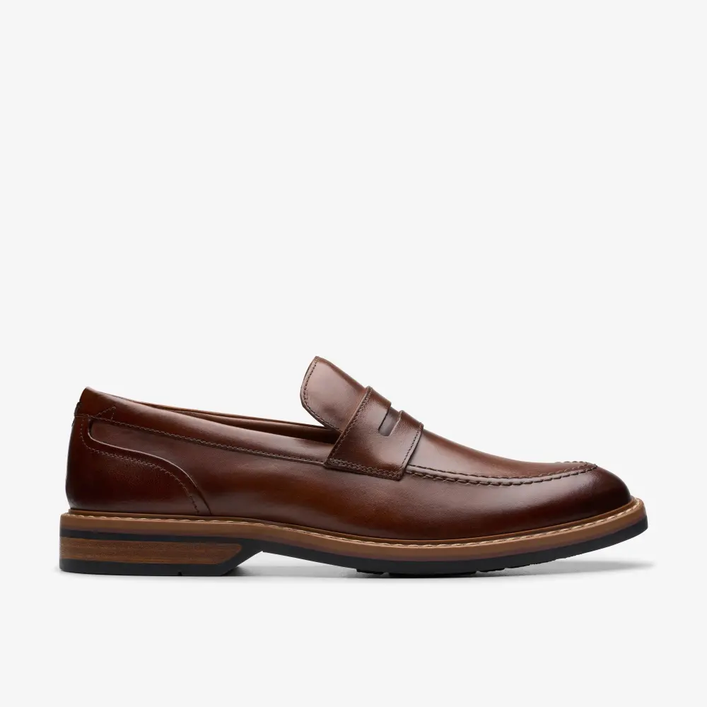 Mens Aldwin Step Mid Tan Leather Loafer Shoes online