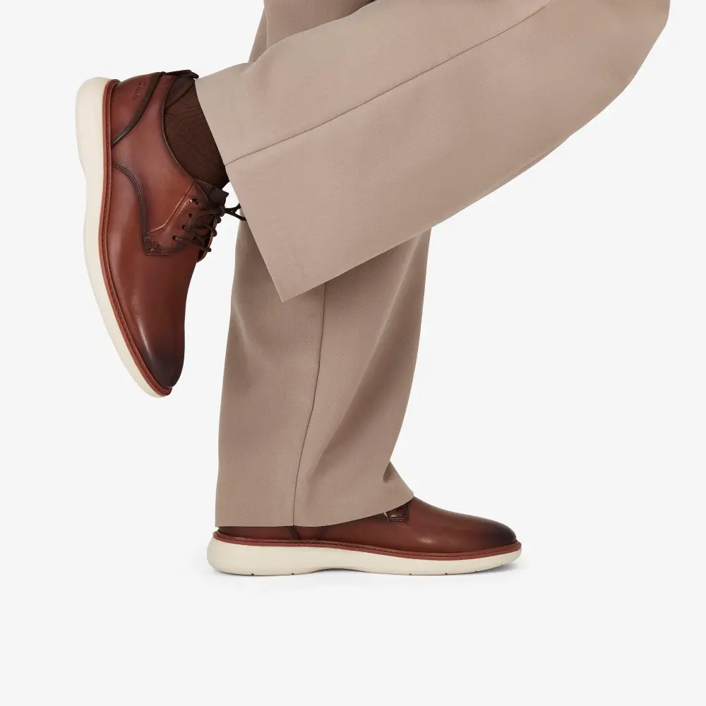 Men’s Brantin Plain Dark Tan Leather Oxfords online