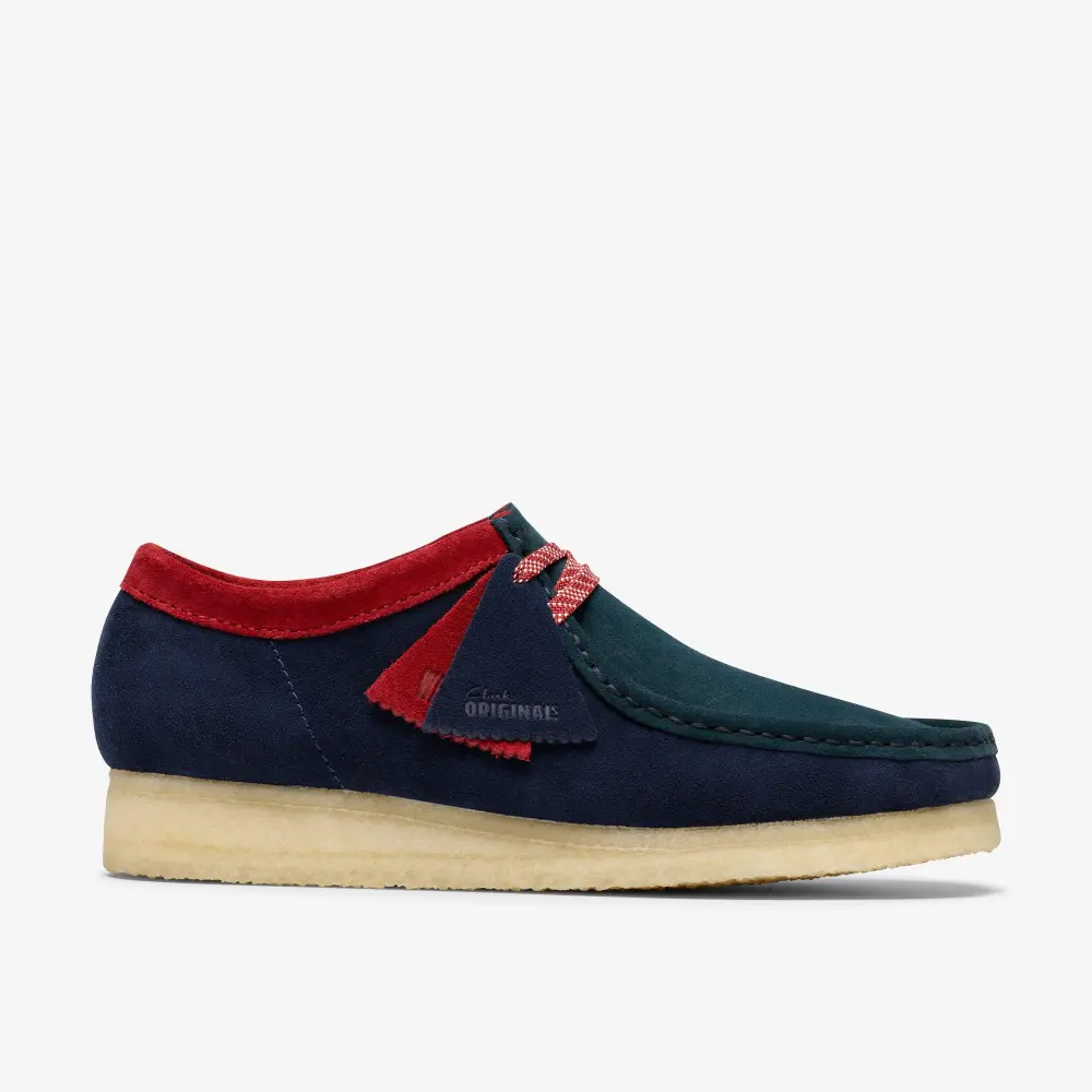 Mens Dark Teal Combination Wallabees online