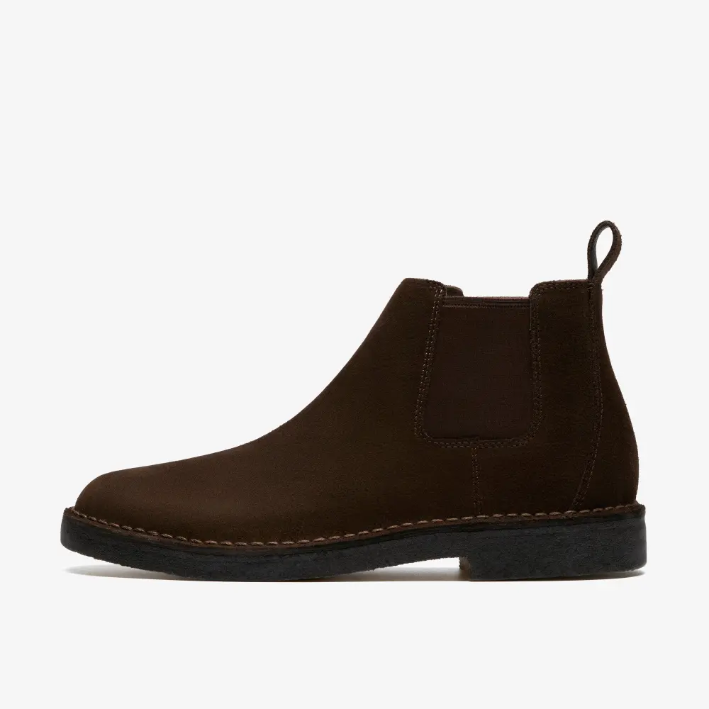 Mens Desert Chelsea Dark Brown Suede Boots online