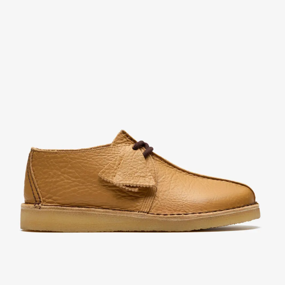 Mens Desert Trek Curry Leather Shoes online