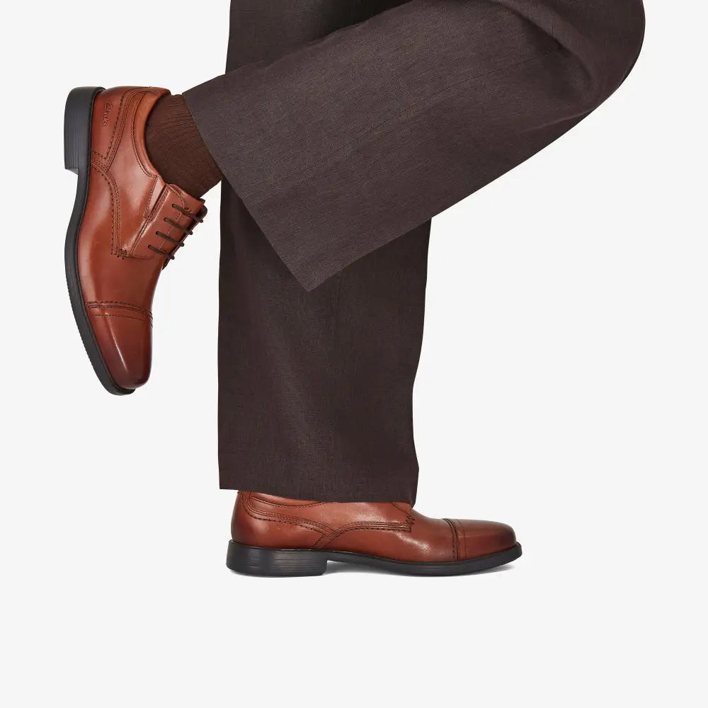 Mens Dresslite Cap Tan Leather Oxford online