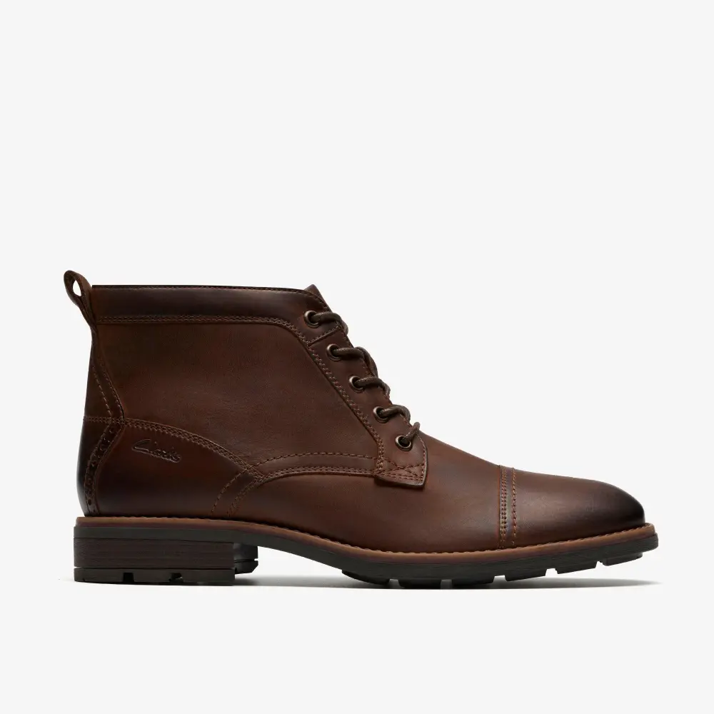 Mens Emmet Zip Brown Distressed Boots online