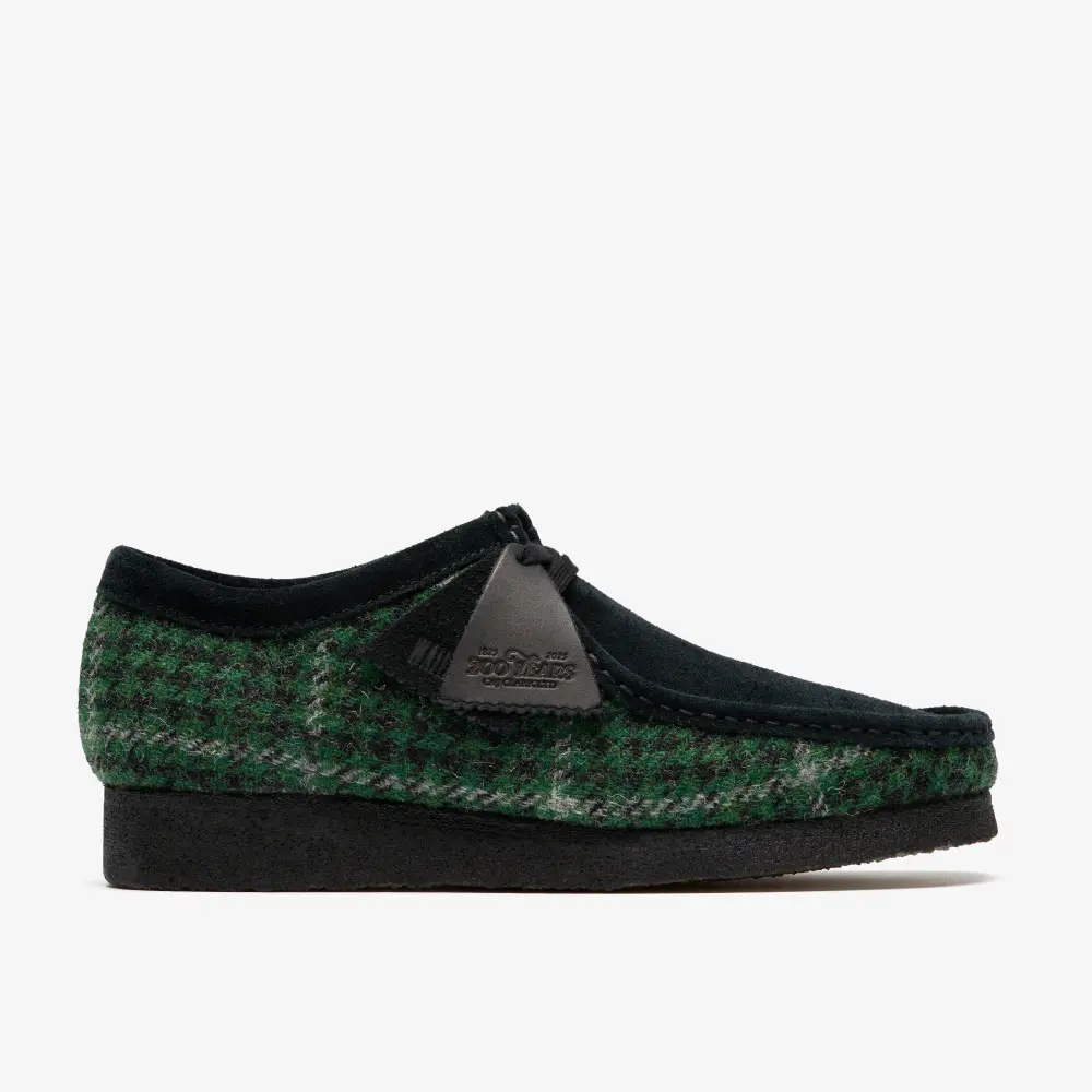 Mens Green Tweed Combination Wallabees online