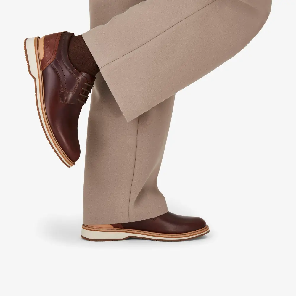 Mens Monahan Plain Mahogany Oxford Shoes online