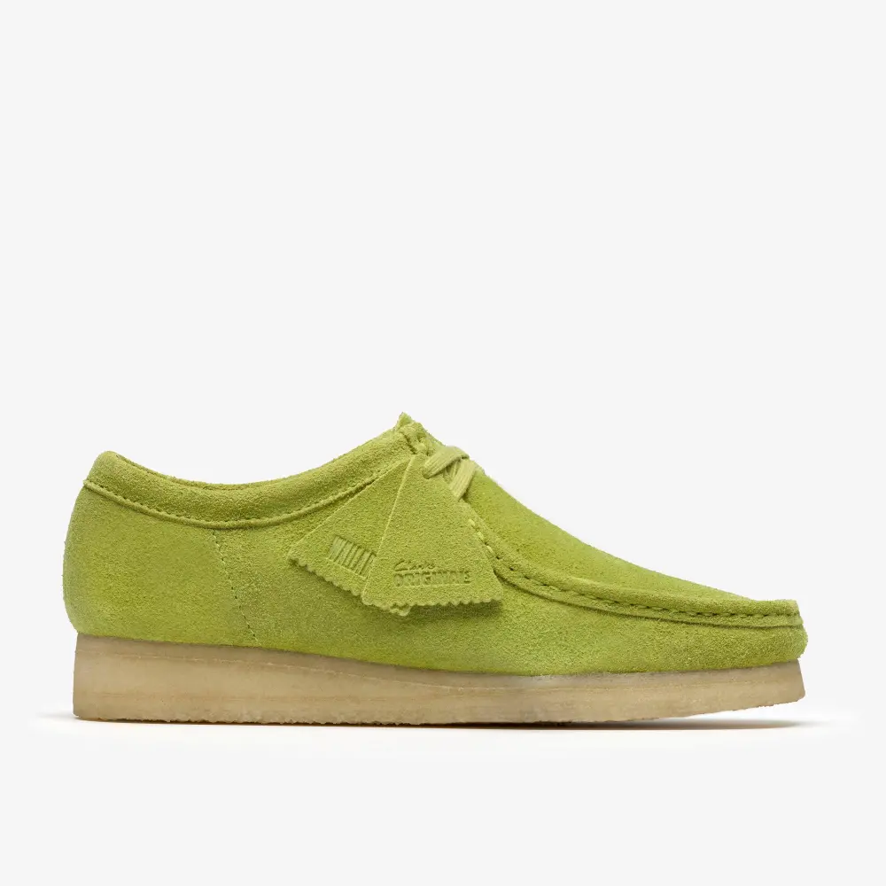 Mens Wallabee Lime Suede Shoes online