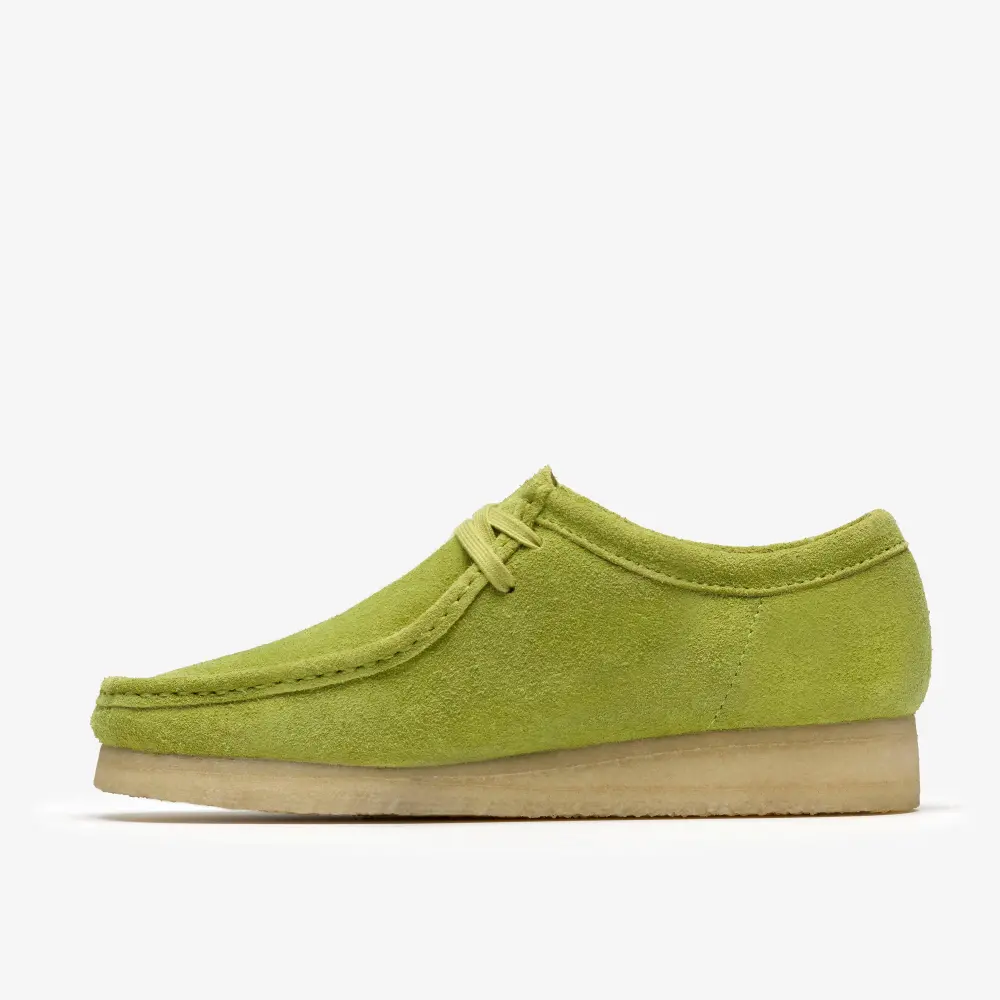 Mens Wallabee Lime Suede Shoes online