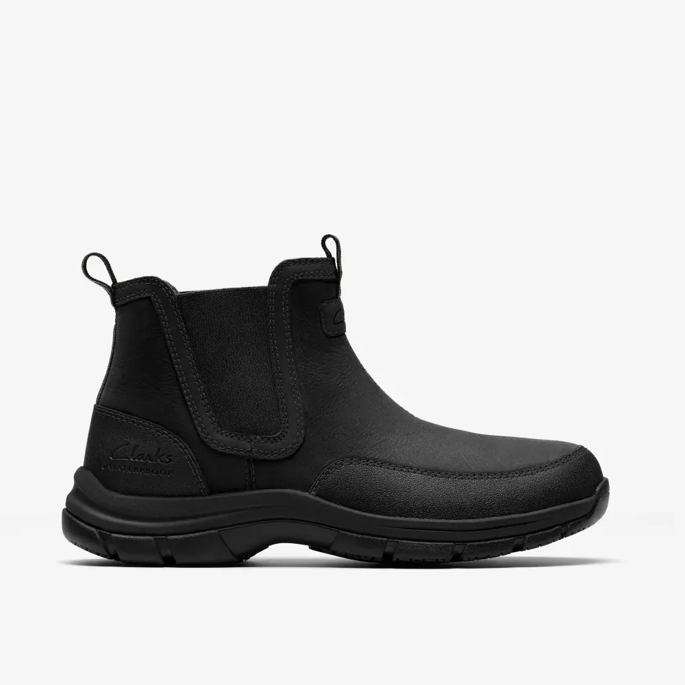 Mens Walpath Easy Black Leather Boots online