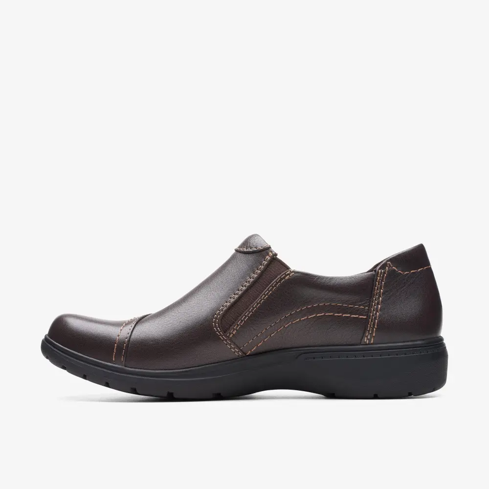 Women’s Carleigh Ray Dark Brown Leather Slip Ons online