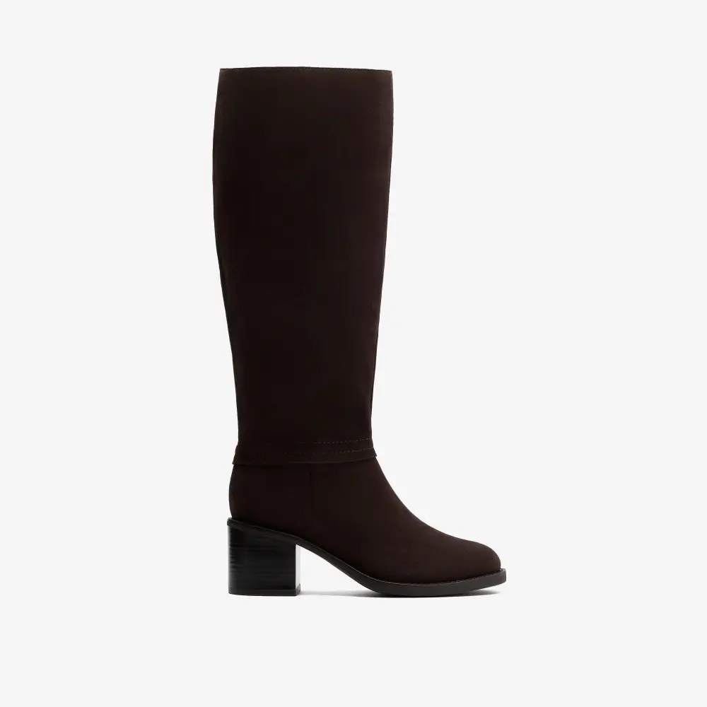 Womens Chamberly Hi Dark Brown Suede Knee High Boots online