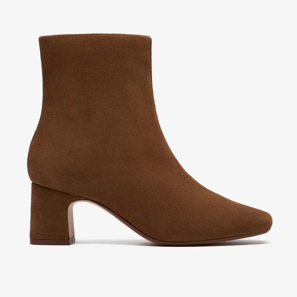 Womens Fernie Zip Walnut Suede Ankle Boots online