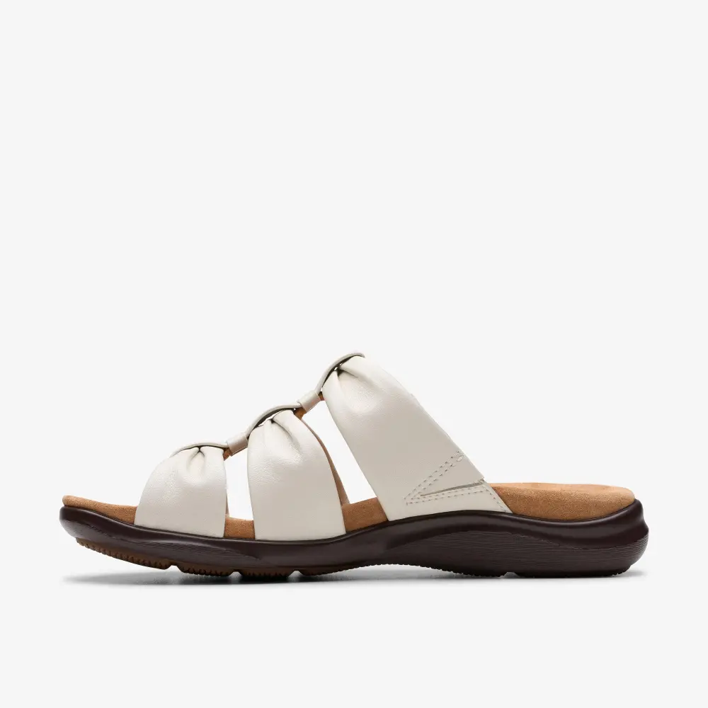 Women’s Kitly Slide Cream Leather Flat Sandals online