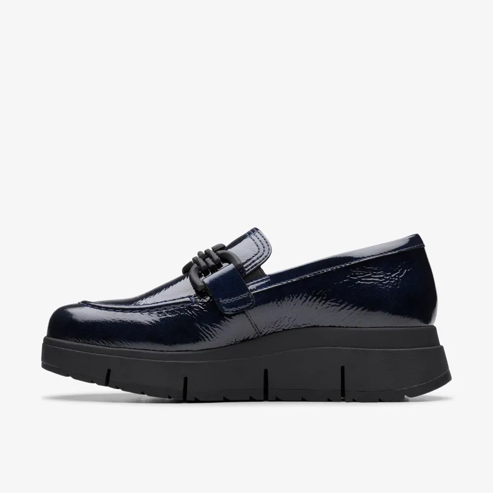 Womens Loriini Izzy Navy Patent Loafers online