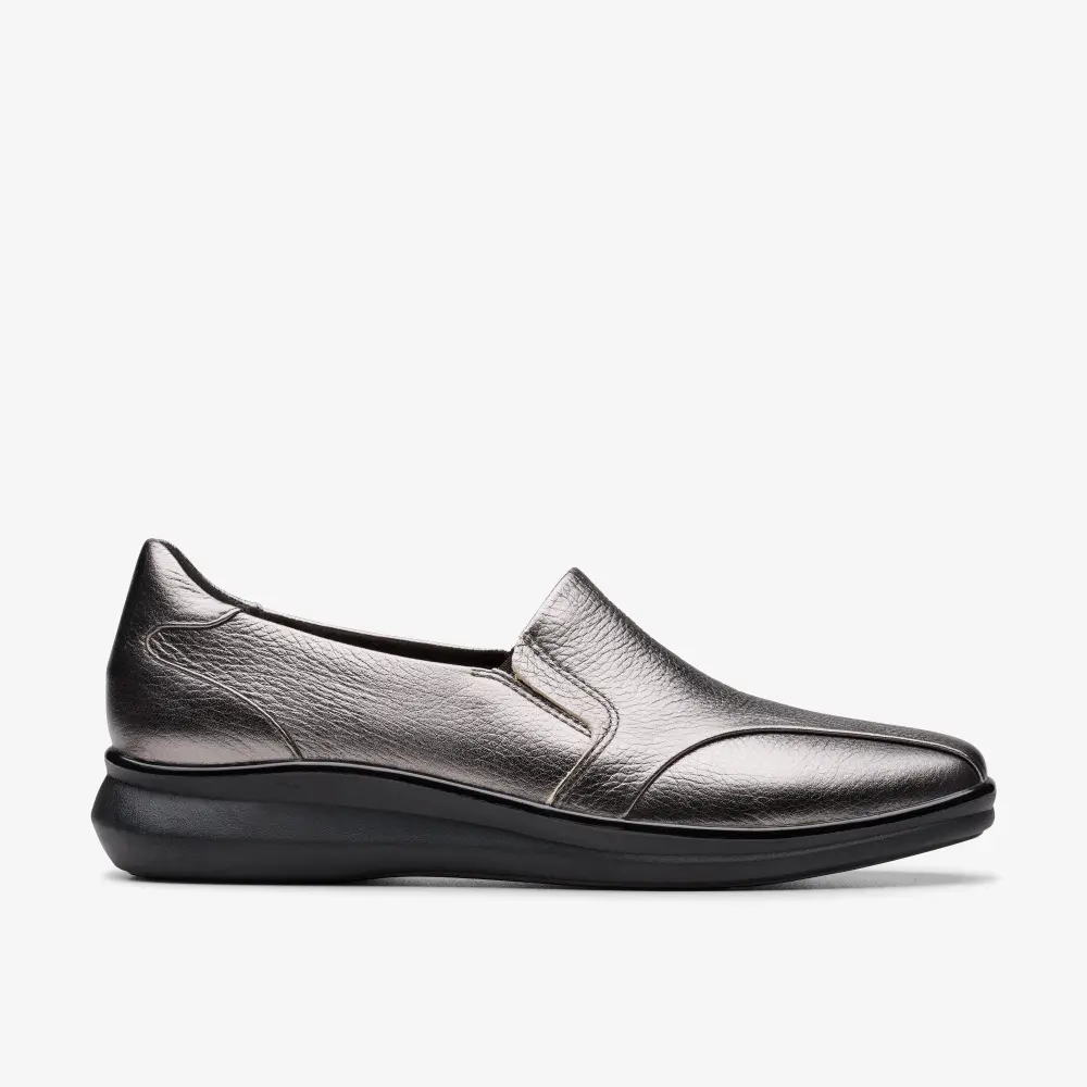 Womens Lynell Edge Pewter Metallic Loafers online