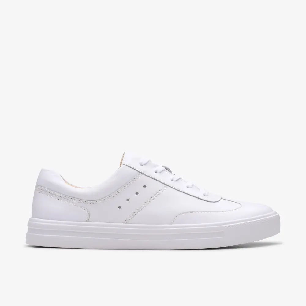 Womens Makea Court White Leather Sneakers online