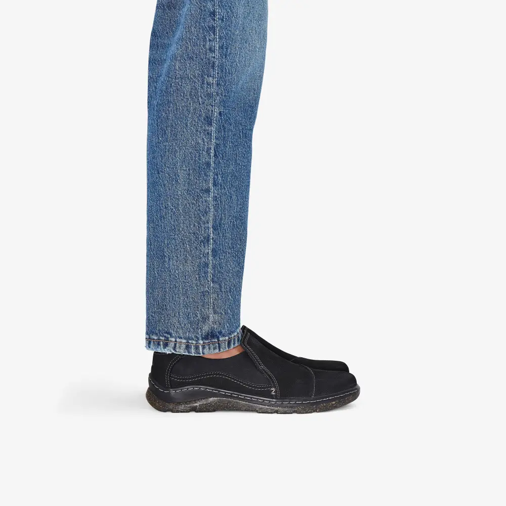 Womens Orlene Slip Black Leather Slip-Ons online