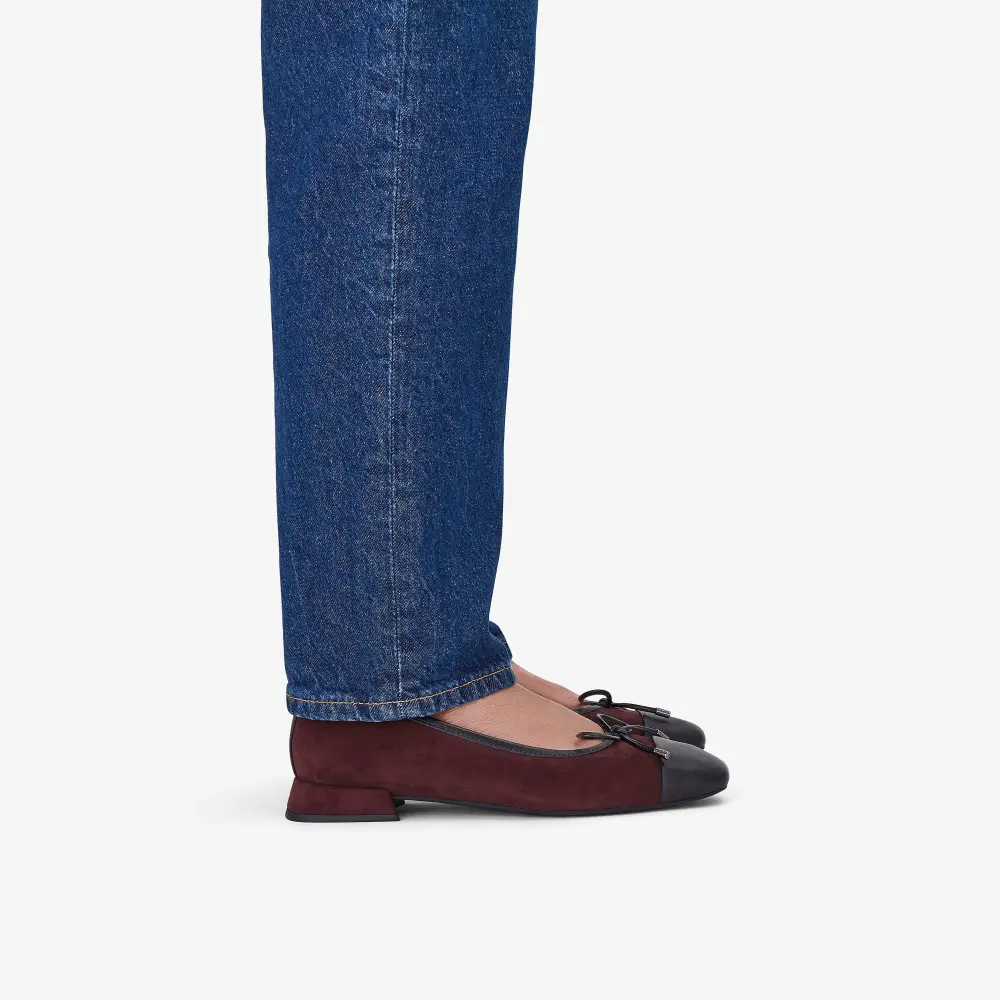 Womens Ubree15 Poppy Merlot Combination Ballet Flats online