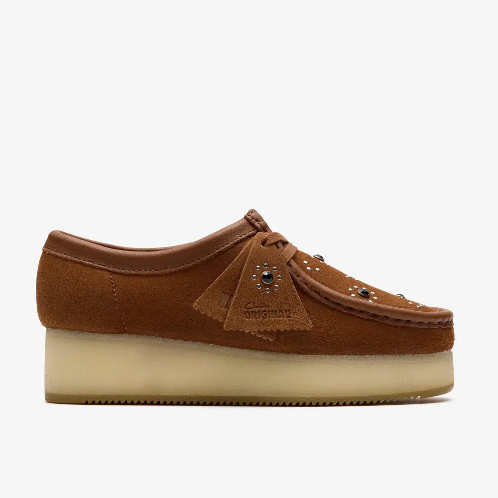 Womens Wallacraft Bee Brown/Orange Suede Wallabee online