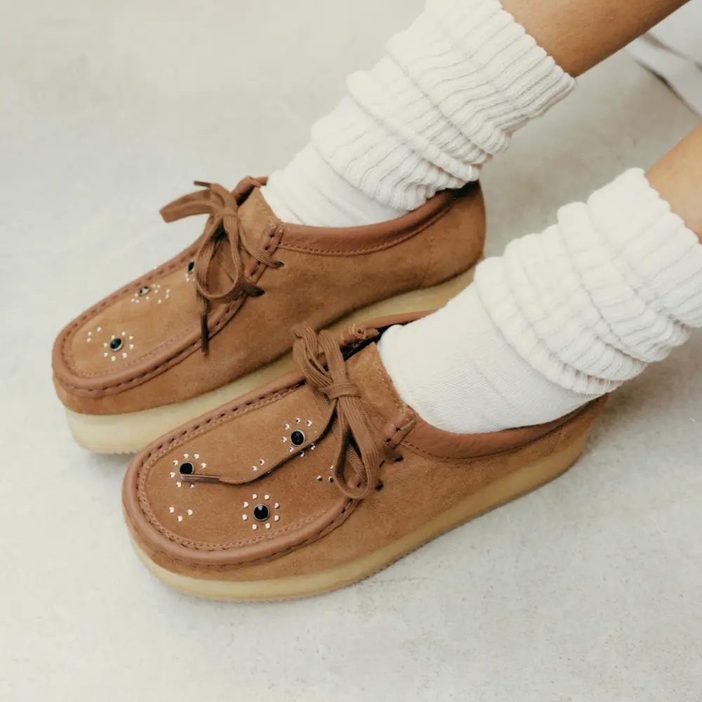 Womens Wallacraft Bee Brown/Orange Suede Wallabee online