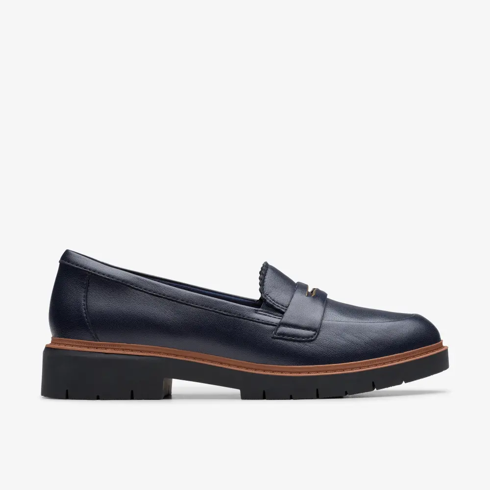 Womens Westlynn Glow Navy Leather Slip-Ons online